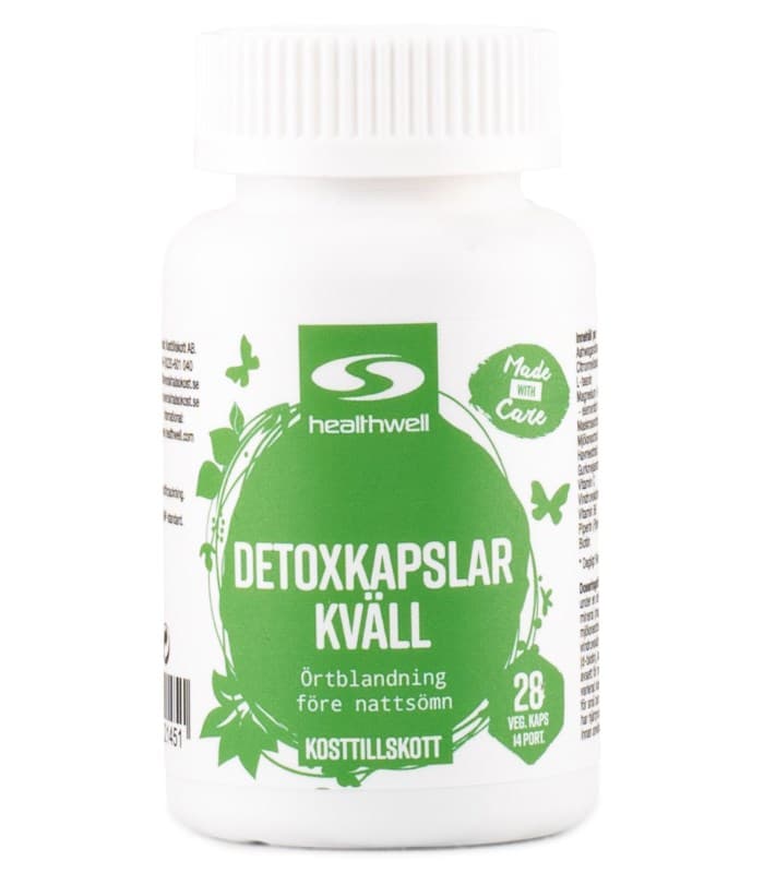 Healthwell Detoxkapslar Kväll från Healthwell – kapslar