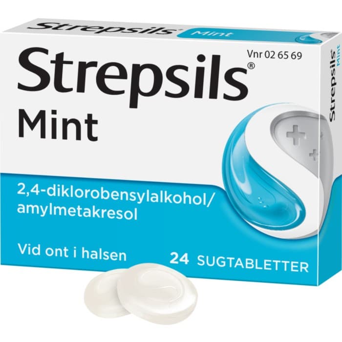 Strepsils Mint, sugtablett 24 st från Strepsils – tabletter