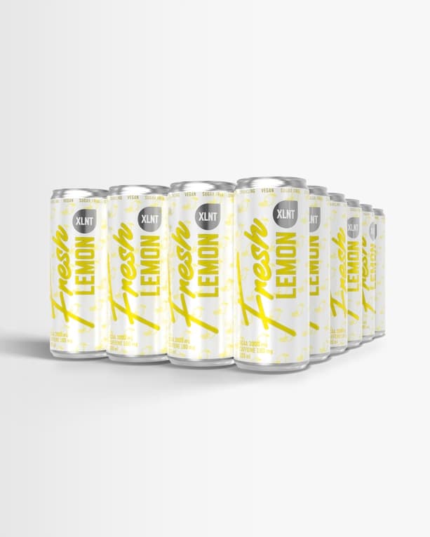 BCAA Energidryck Flak 24-pack ‐ med BCAA & koffein från XLNT Sports – kosttillskott