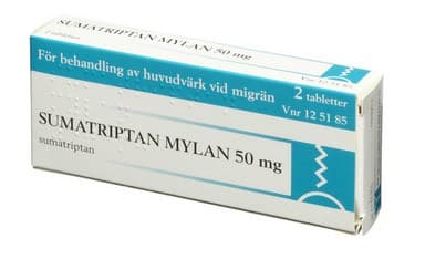 Sumatriptan Mylan, filmdragerad tablett 50 mg 2 st från Mylan – tabletter