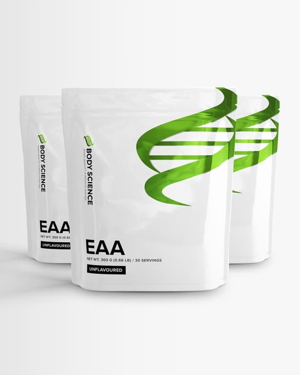 3 st EAA - Unflavoured från Body Science – kosttillskott