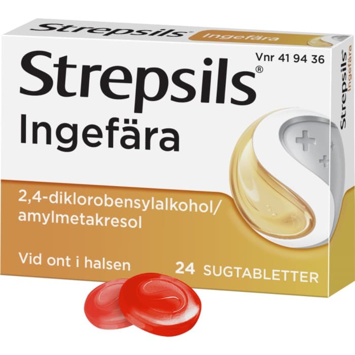 Strepsils Ingefära, sugtablett 24 st från Strepsils – tabletter