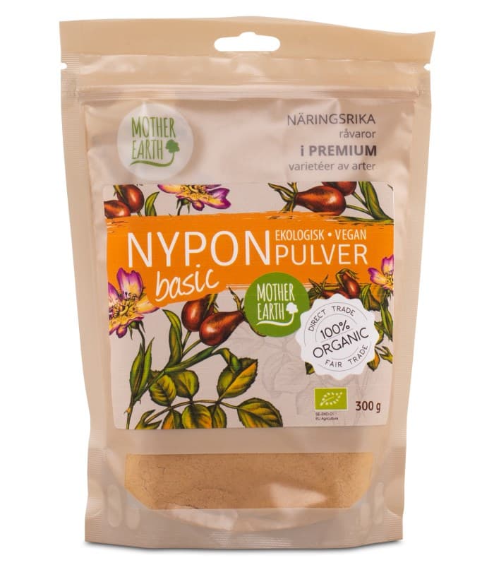 Mother Earth Nyponpulver RAW & EKO från Mother Earth – pulver