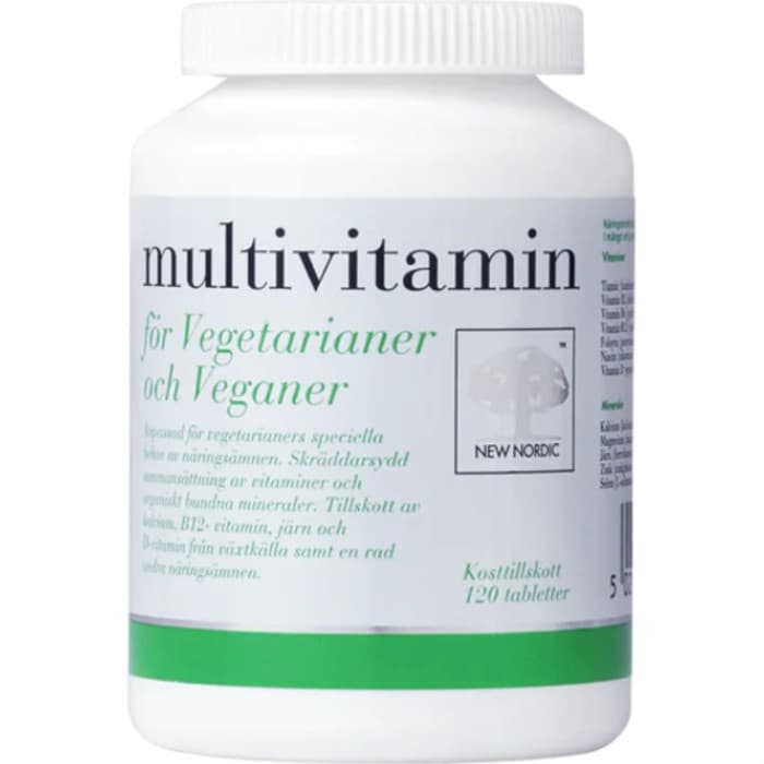 New Nordic Multivitamin för Vegetarianer och Veganer 120 st från New Nordic – kosttillskott