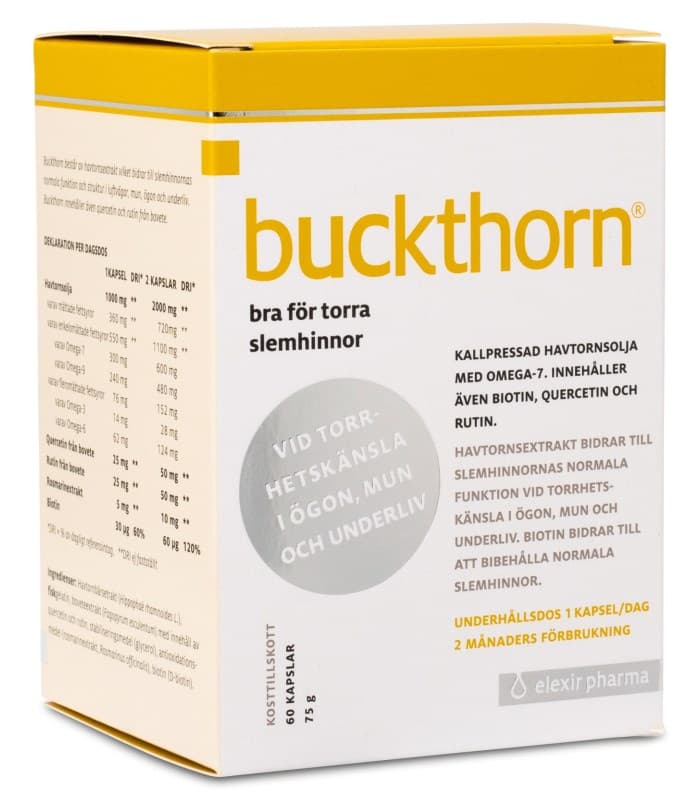Elexir Pharma Buckthorn Kapslar från Elexir Pharma – kapslar