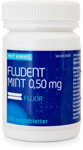 Fludent Mint, sugtablett 0,5 mg 200 st från Fludent – tabletter