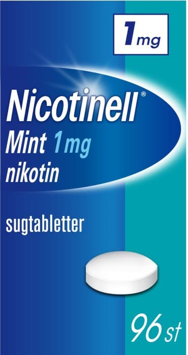 Nicotinell Mint komprimerad sugtablett 1 mg 96 st från Nicotinell – tabletter