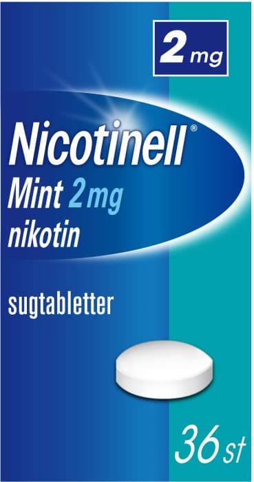 Nicotinell Mint komprimerad sugtablett 2 mg 36 st från Nicotinell – tabletter
