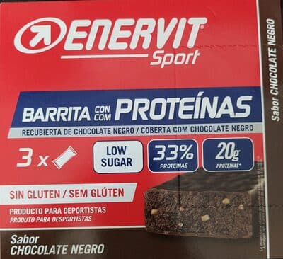 Barrita con proteínas sabor chocolate negro från Enervit Sport – bar