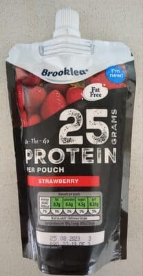 On-The-Go Protein Pouch: strawberry från Brooklea – kosttillskott