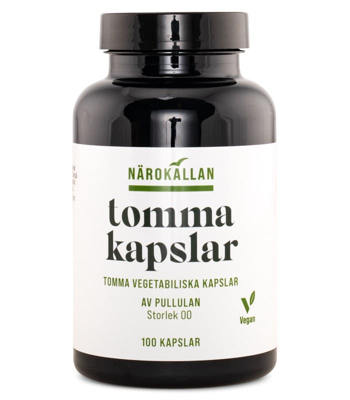 Närokällan Tomma Vegetabiliska Kapslar från Närokällan – kapslar