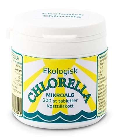 Lindroos Chlorella 400 mg 200 tabletter EKO från Lindroos – tabletter