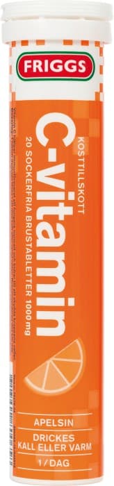 Friggs C-vitamin Apelsin 20 brustabletter från Friggs – tabletter