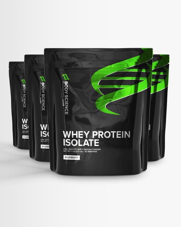 4 st Whey Isolate från Body Science – kosttillskott