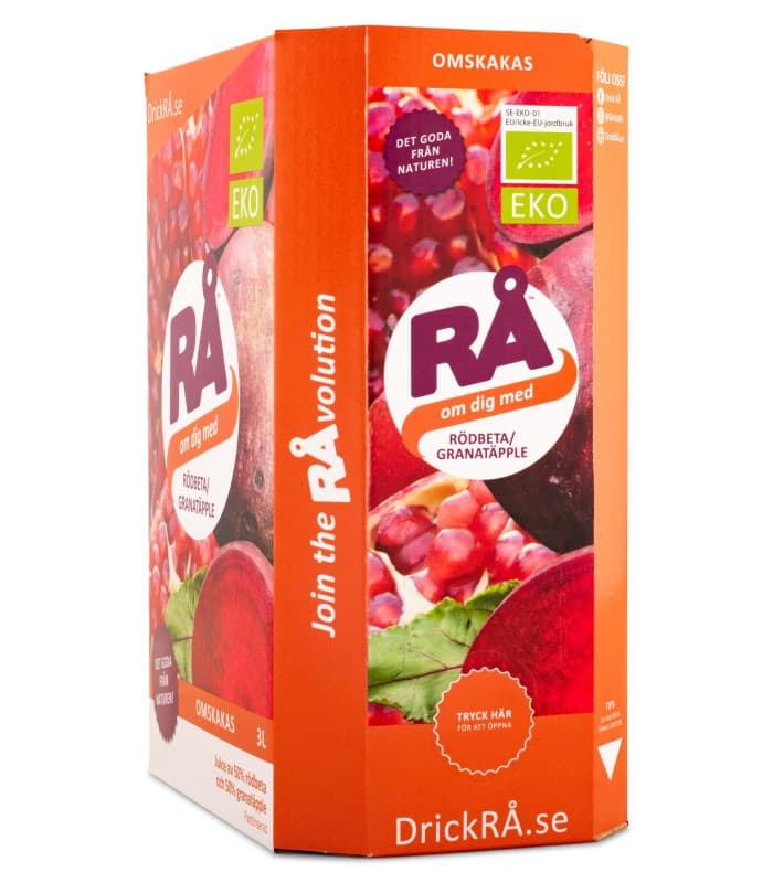 RÅ Granatäpple/Rödbeta Bag-in-Box från RÅ WellNOx – vätskor