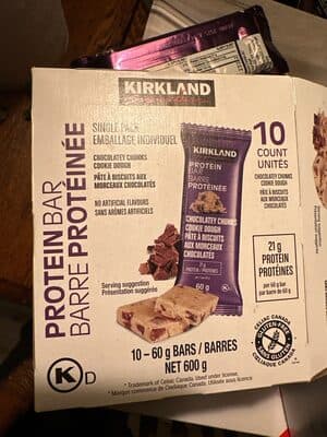 Chi lately Chunks Cookie Dough Protein Bar från Kirkland Signature – bar