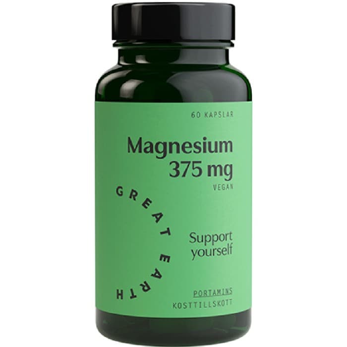 Great Earth Magnesium 375 mg 60 kapslar från Great Earth – kapslar