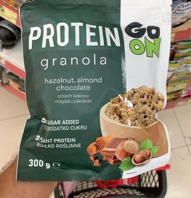 Protein Granola - hazelnut, almond, chocolate från Protein Go on – kosttillskott