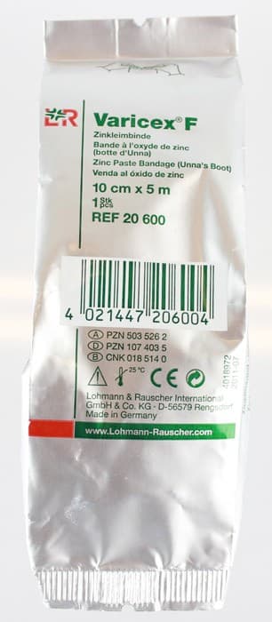 Varicex F Zinkband 10 cm x 5 m från Lohmann & Rauscher – kosttillskott