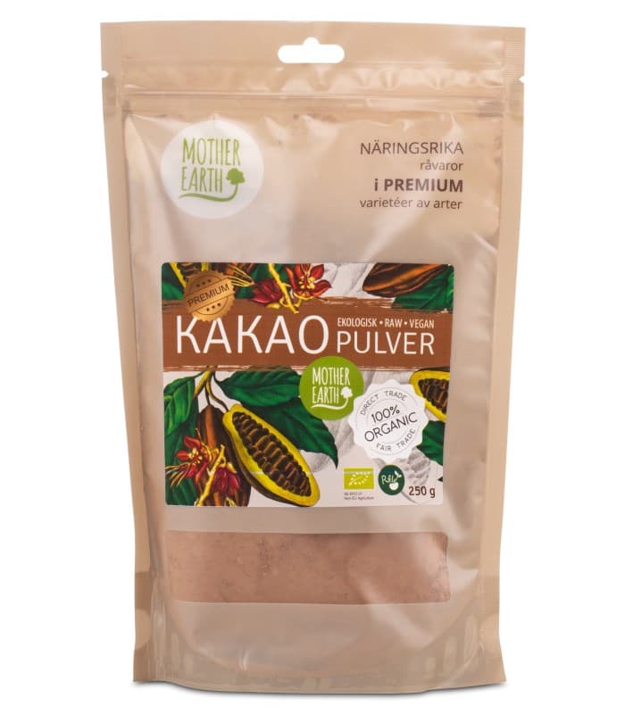 Mother Earth Pangoa Premium Kakaopulver Raw&Eko från Mother Earth – pulver