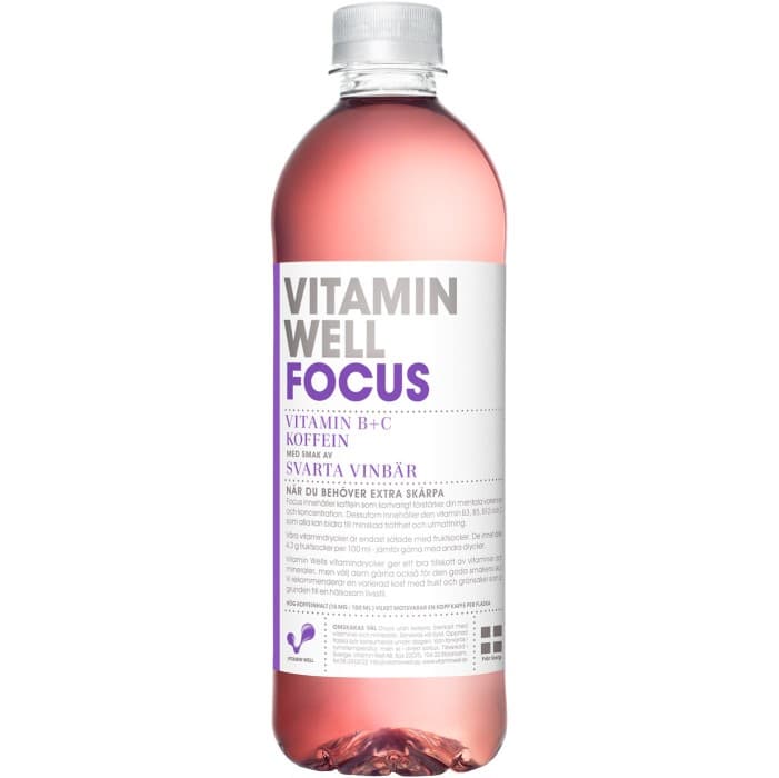 Vitamin Well Focus Svarta Vinbär 500 ml från Vitamin Well – kosttillskott
