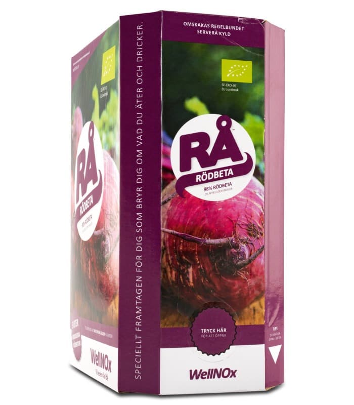 RÅ Rödbetsjuice Bag in Box från RÅ WellNOx – kosttillskott