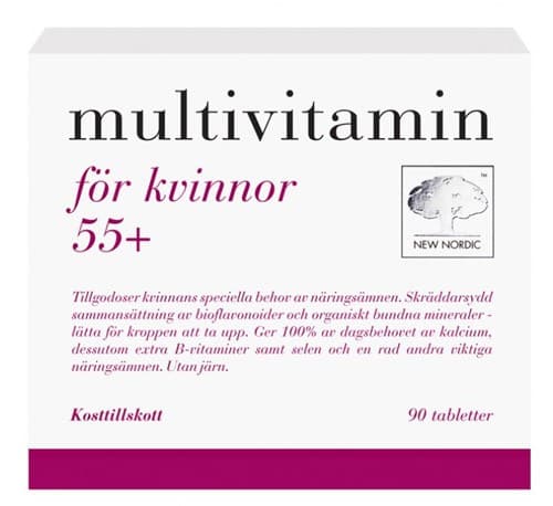 New Nordic Multivitamin för kvinnor 55+ 90 st från New Nordic – tabletter