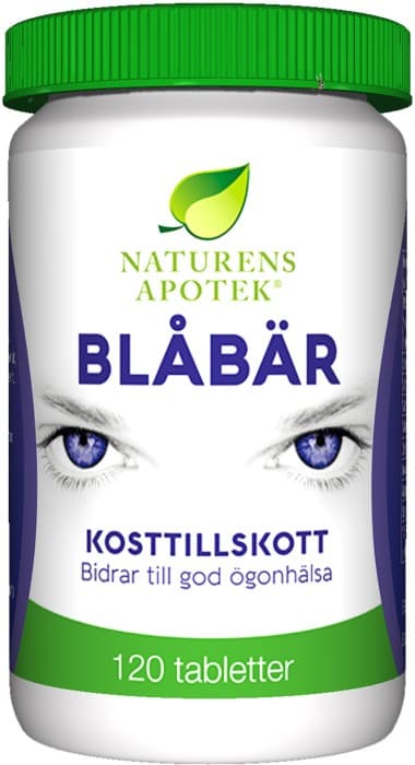 Naturens Apotek Blåbär 120 tabletter från Naturens Apotek – tabletter