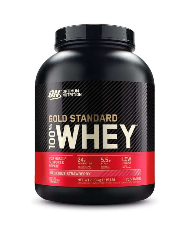 Gold Standard 100% Whey, 2,3kg från Optimum Nutrition – kosttillskott