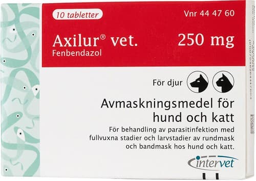 Axilur vet., tablett 250 mg 10 st från Axilur – tabletter