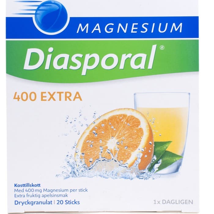 Magnesium Diasporal 400 Extra 20 sticks från Biosan – kosttillskott