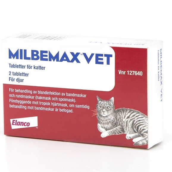 Milbemax vet. för katter, filmdragerad tablett 2 st från Milbemax – tabletter