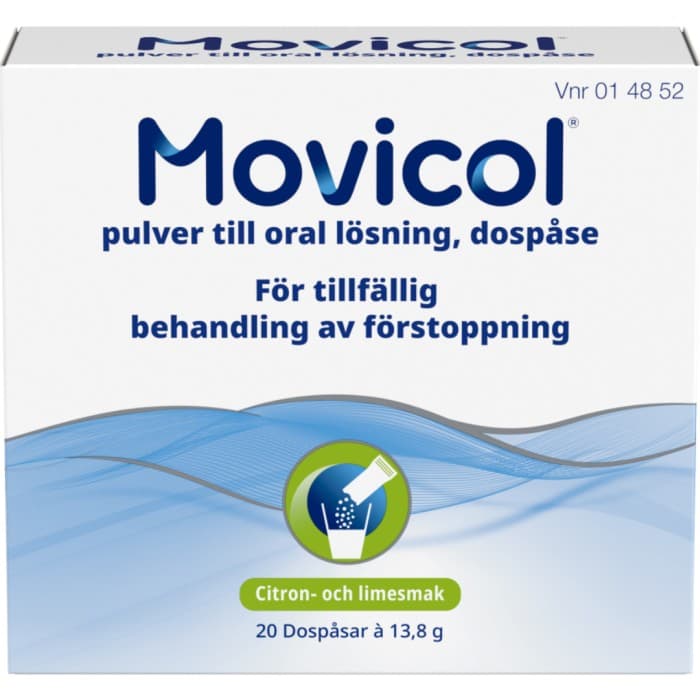 Movicol, pulver till oral lösning i dospåse 20 st från Movicol – pulver