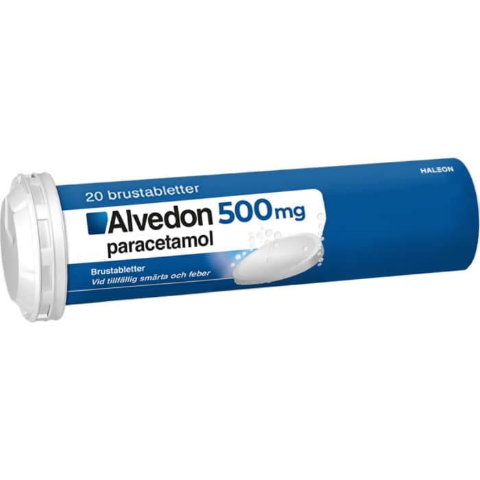 Alvedon, brustablett 500 mg 20 st från Alvedon – tabletter
