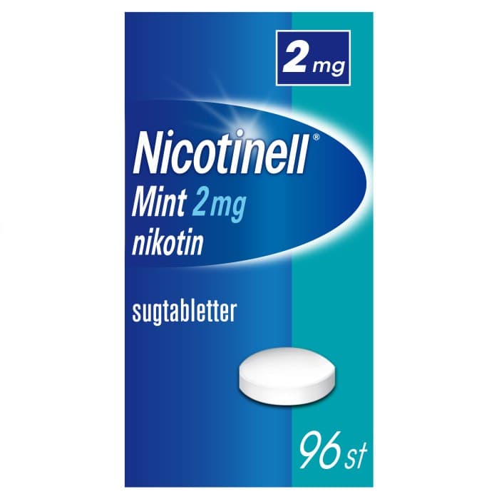 Nicotinell Mint komprimerad sugtablett 2 mg 96 st från Nicotinell – tabletter