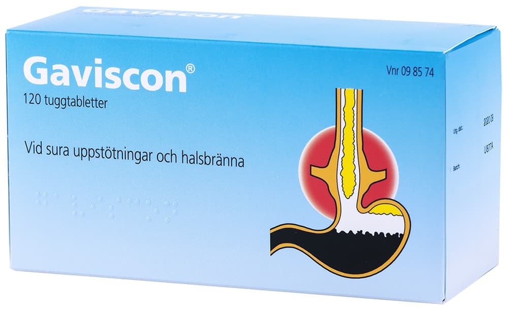 Gaviscon tuggtablett 120 st från Gaviscon – tabletter