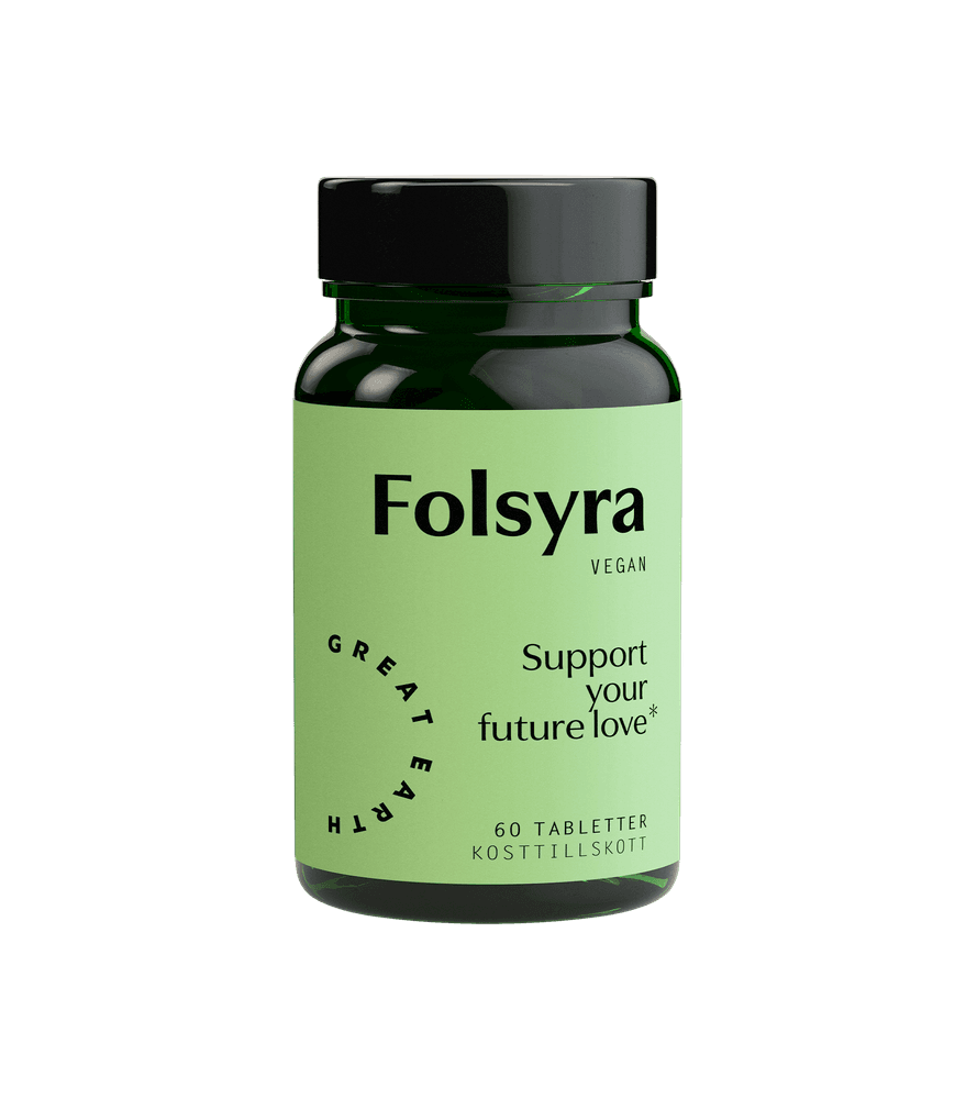 Folsyra (B9) från Great Earth – kosttillskott