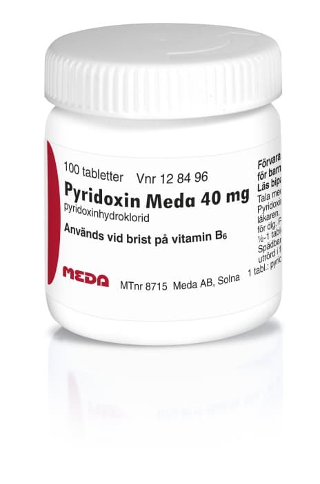 Pyridoxin Meda, tablett 40 mg 100 st från Okänd – tabletter