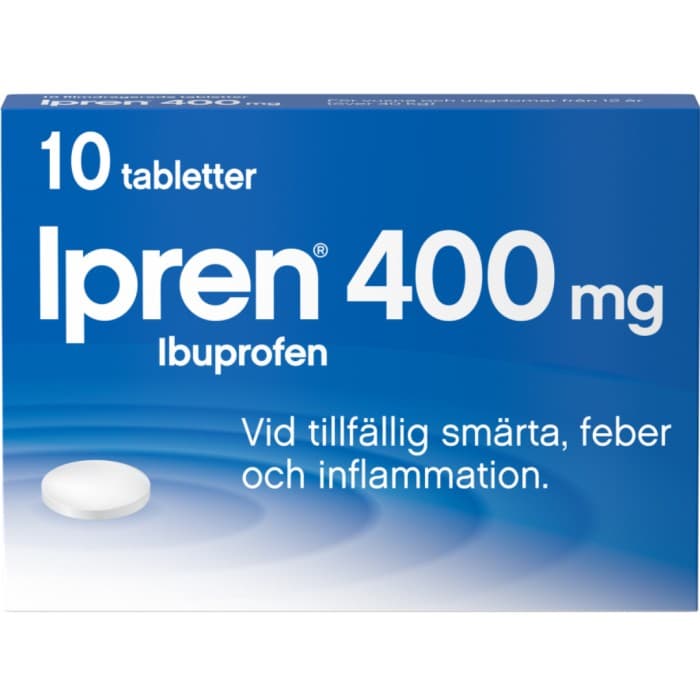 Ipren, filmdragerad tablett 400 mg 10 st från Ipren – tabletter