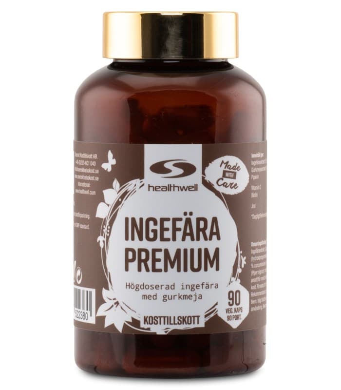 Healthwell Ingefära Premium från Healthwell – kosttillskott