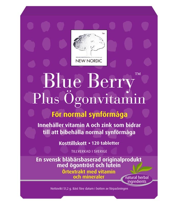 New Nordic Blue Berry Plus Ögonvitamin från New Nordic – tabletter