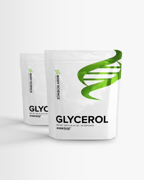 2 st Glycerol - 100 % GlyzerSize™ från Body Science – kosttillskott