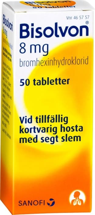 Bisolvon, tablett 8 mg 50 st från Bisolvon – tabletter