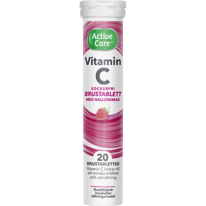 Active Care C-vitamin Hallon 20 brustabletter från Active Care – tabletter