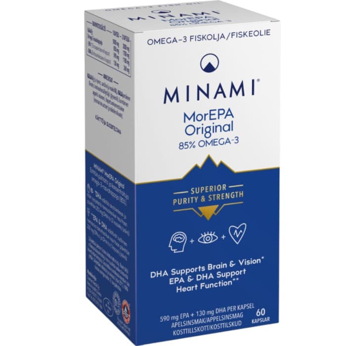 Minami MorEPA Original Omega-3 85% 60 kapslar från MINAMI – kapslar