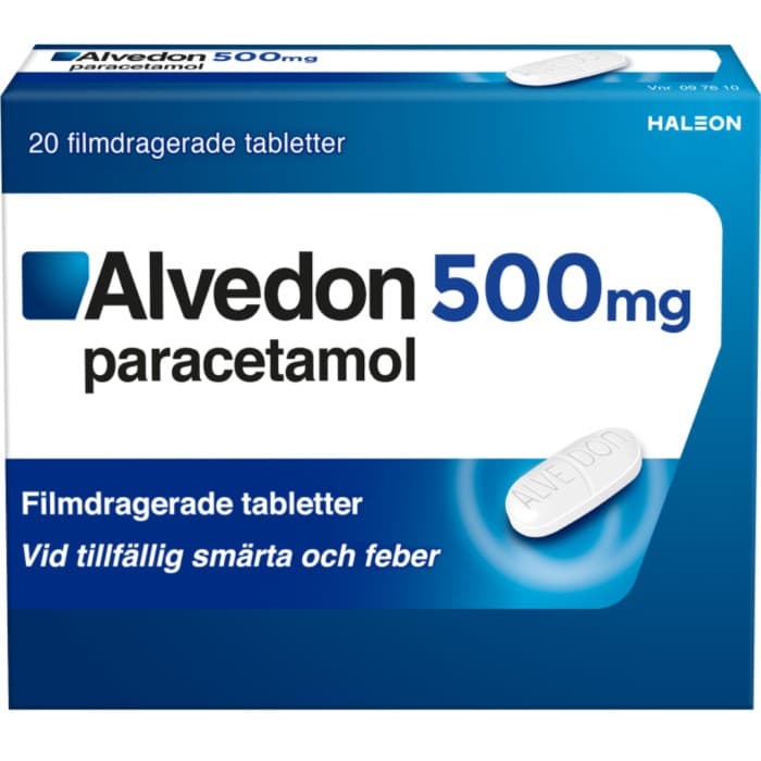 Alvedon, filmdragerad tablett 500 mg, 20 st från Alvedon – tabletter