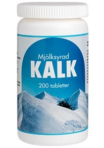 Mjölksyrad Kalk 200 tabletter från Carls-Bergh Pharma – tabletter