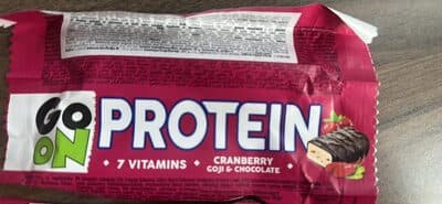 CRANBERRY COIL & CHOCOLATE PROTEIN BAR från GO ON – bar