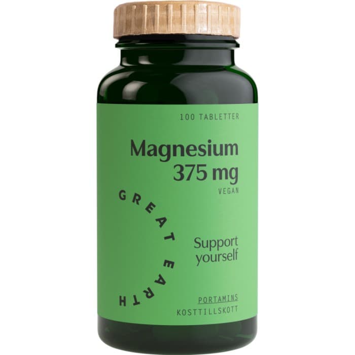 Great Earth Magnesium 375 mg 100 tabletter från Great Earth – tabletter