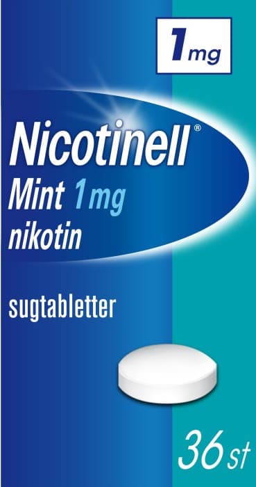 Nicotinell Mint komprimerad sugtablett 1 mg 36 st från Nicotinell – tabletter